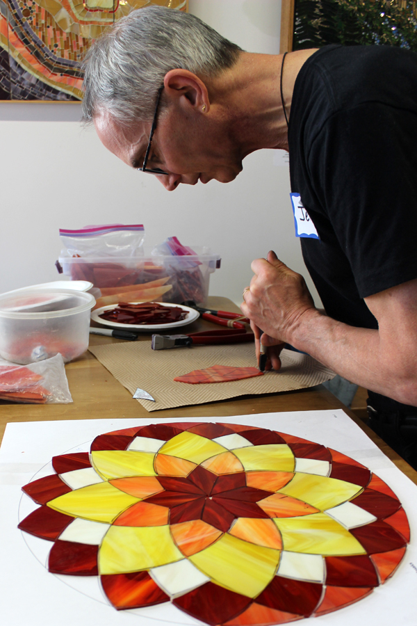Kasia Mosaics Classes » 1 Day In Studio Stained Glass Mosaic