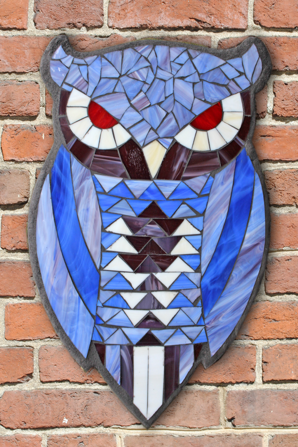 Kasia Mosaics Classes » Template Download: Owl Design #6 (Horned Owl)